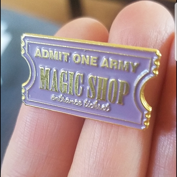 2 for $13 BTS Army Magic Shop Entrance Ticket Pin - Picture 2 of 6